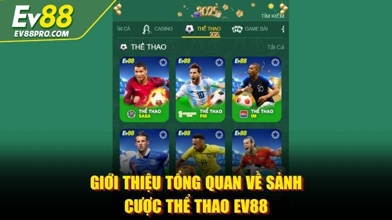 Giới thiệu tổng quan về sảnh cược Thể Thao EV88