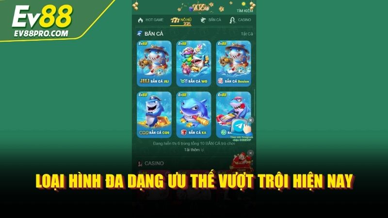 Loại hình đa dạng ưu thế vượt trội hiện nay