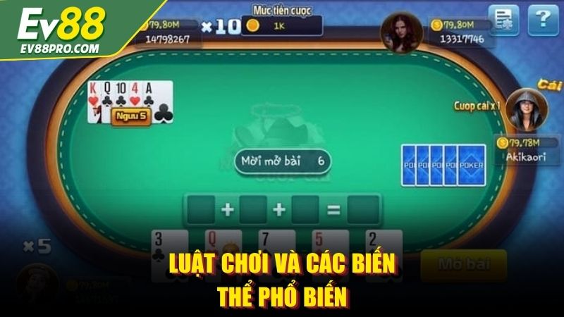 Luật chơi và các biến thể phổ biến