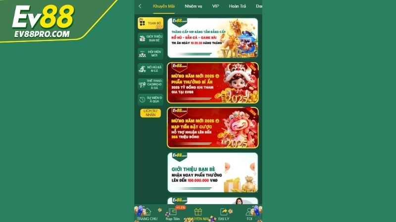 Nền tảng có VIP Club dành cho thành viên thân thiết