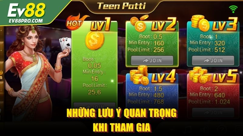 Những lưu ý quan trọng khi tham gia