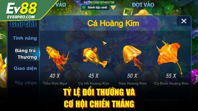 Tỷ lệ đổi thưởng và cơ hội chiến thắng